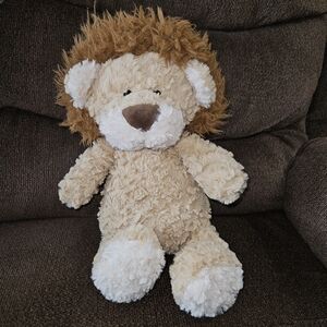 Retired Anthropologie Tan and White Loki Stuffed Lion | 16"